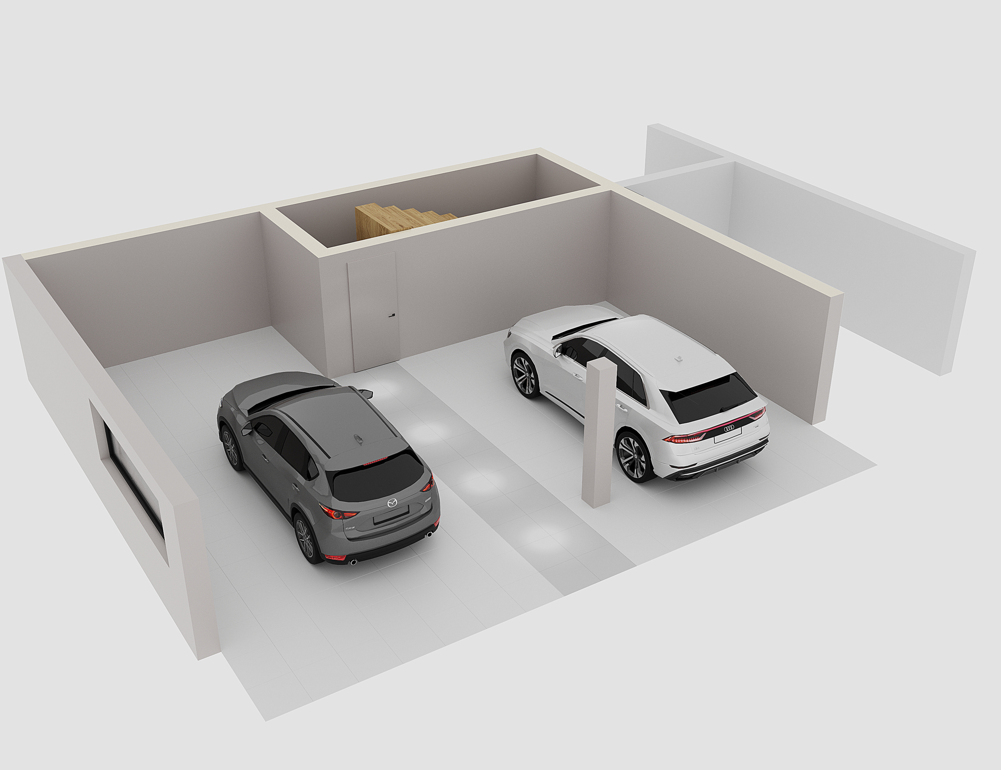 Villa 3 - Garage floor plan
